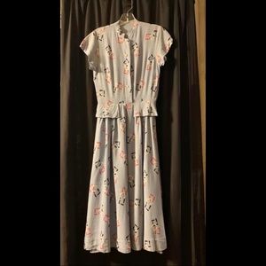Gorgeous baby blue vintage dress Xs/S